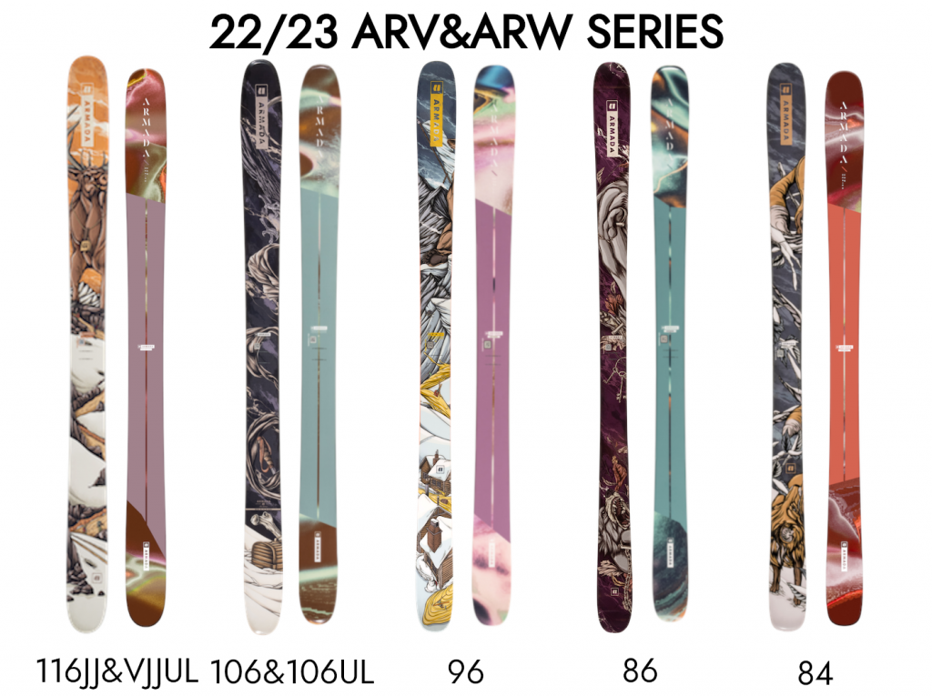 ARMADA アルマダ スキー板 ARW 84 板単品 22-23 モデル レディース ユース